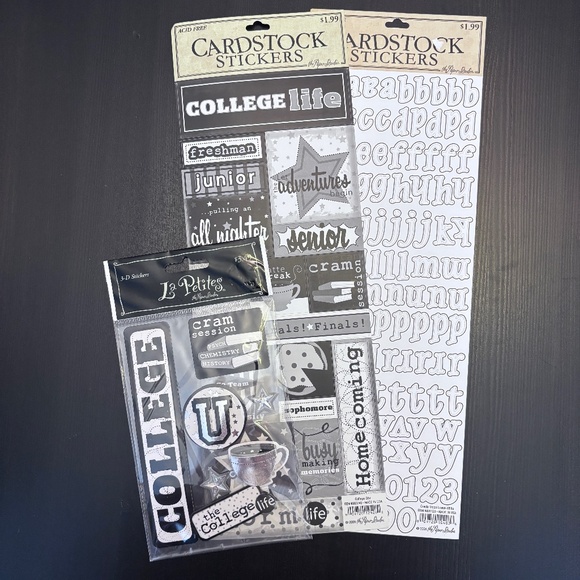 College Life Sticker Bundle of 3 Sticker Packs - Picture 1 of 4